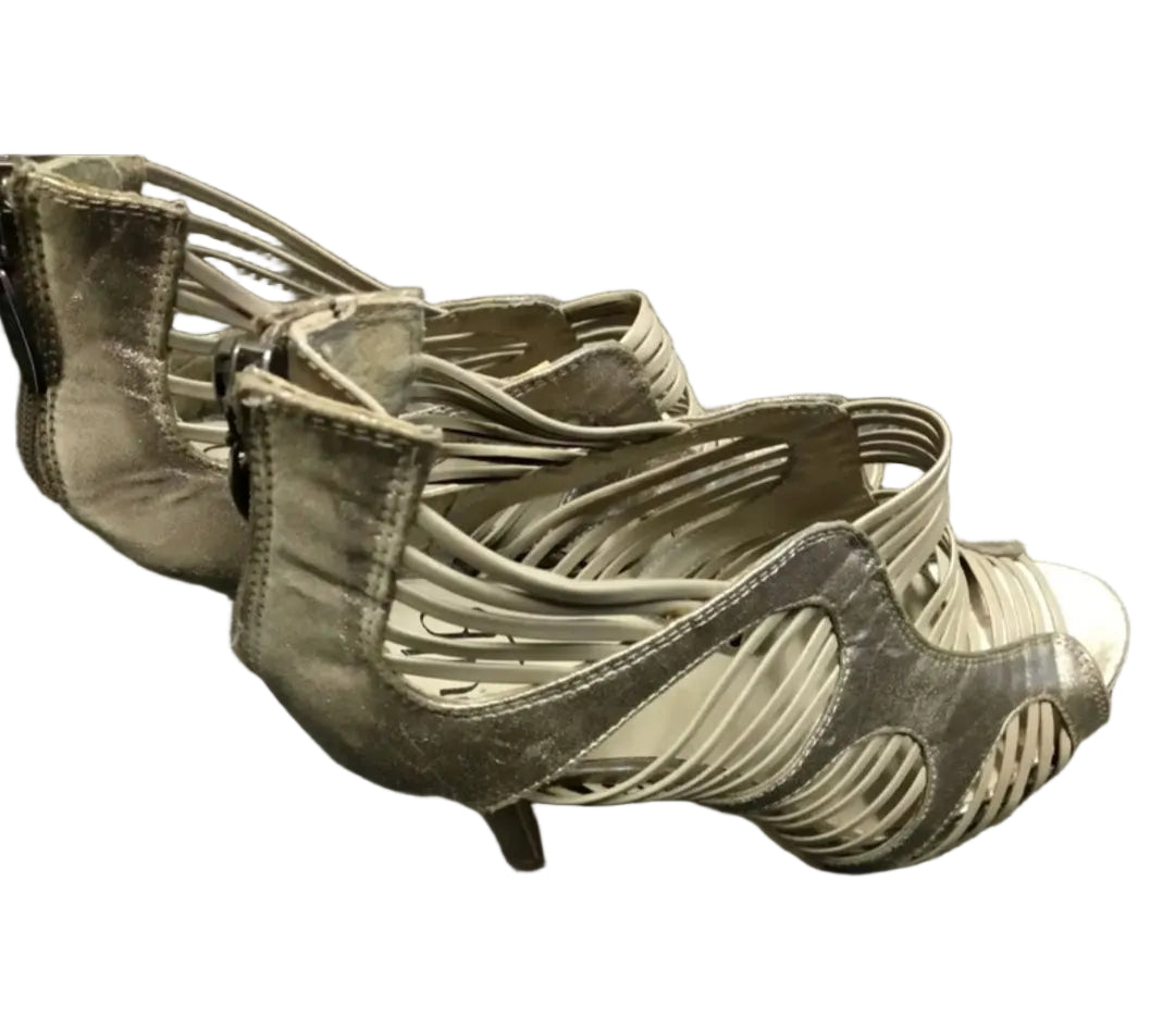 Pulp dark silver heels, size 8