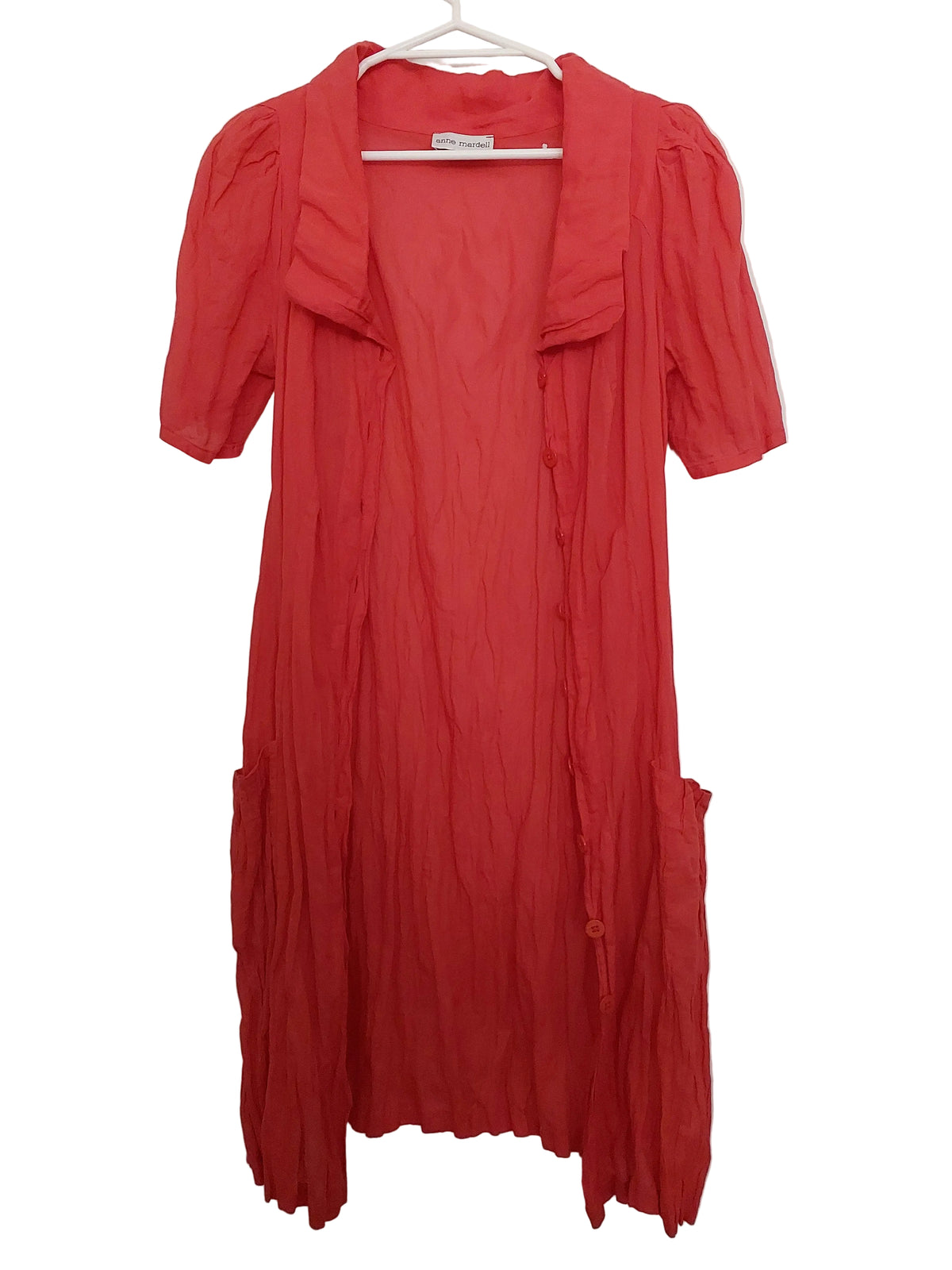 Anne Mardell melon layering coat, size 8/10