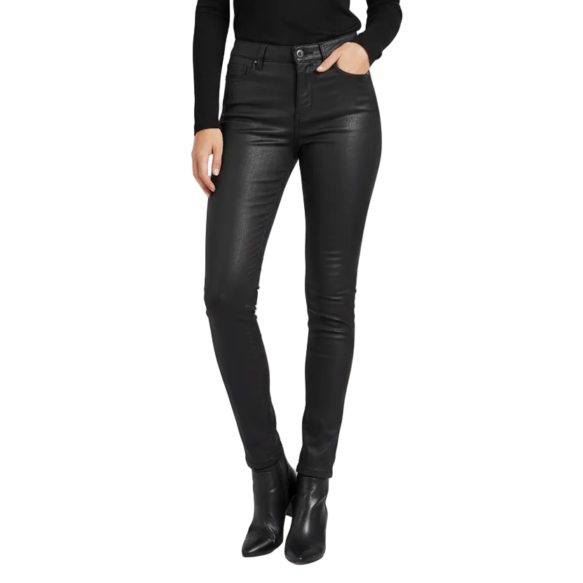 Max coated black skinny jeans, size 6