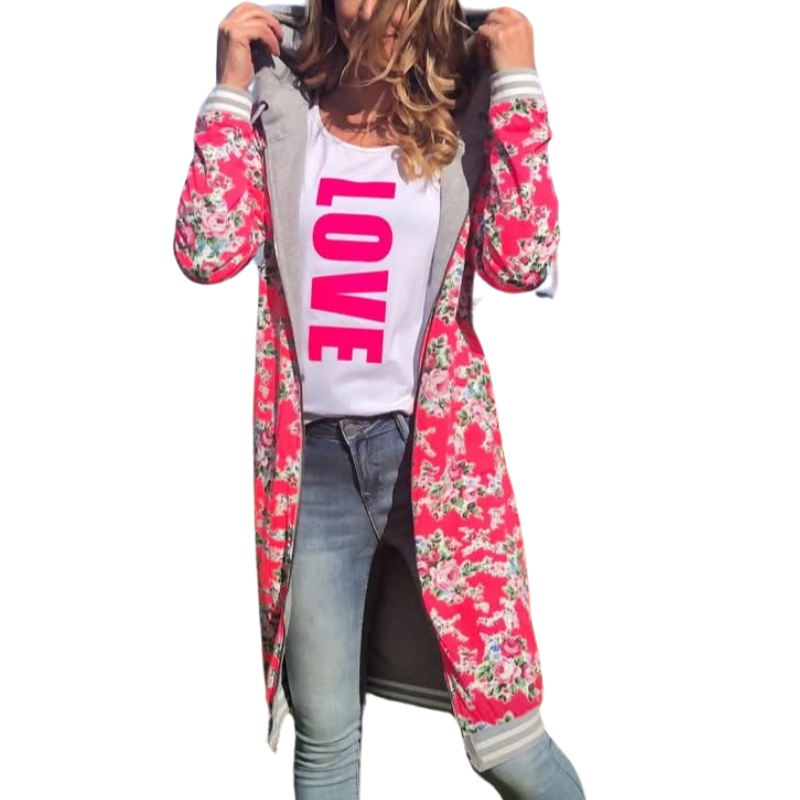 Augustine Ava reversible longline hooded coat, size 10