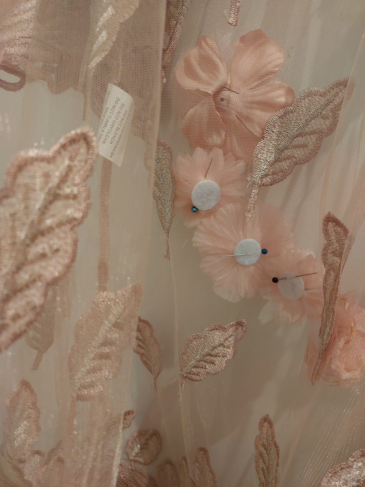 JELLICOE pink embroidered coat, XS-fits 8/10