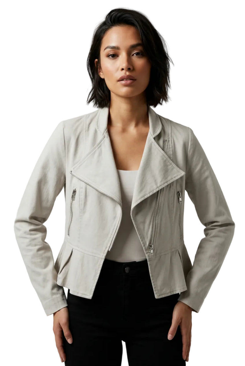 Duchess light grey cotton jacket size 10-12