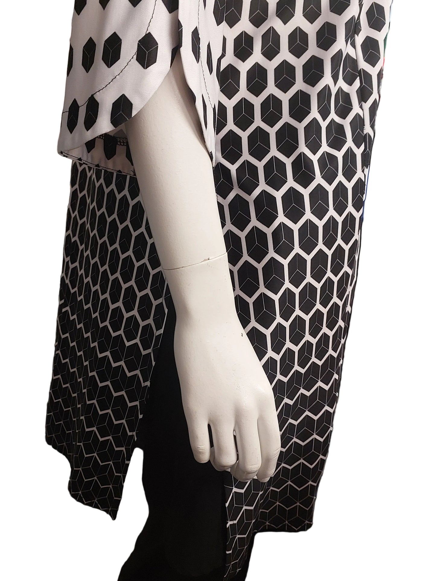 NEW Picadilly black  & white layering coat,  size S /10-12