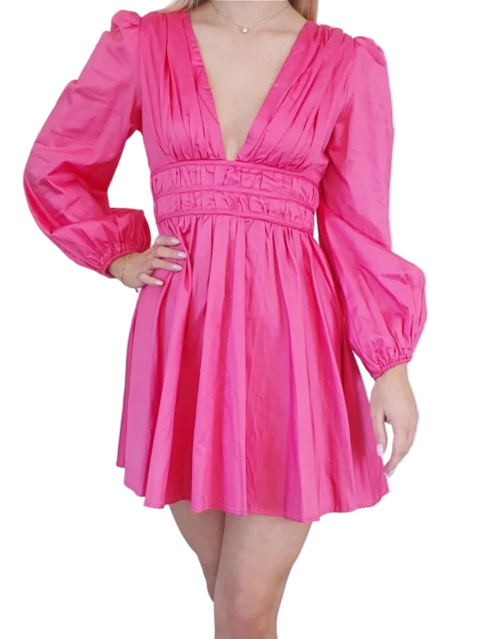 NEW Who Am I pink mini dress, size 6