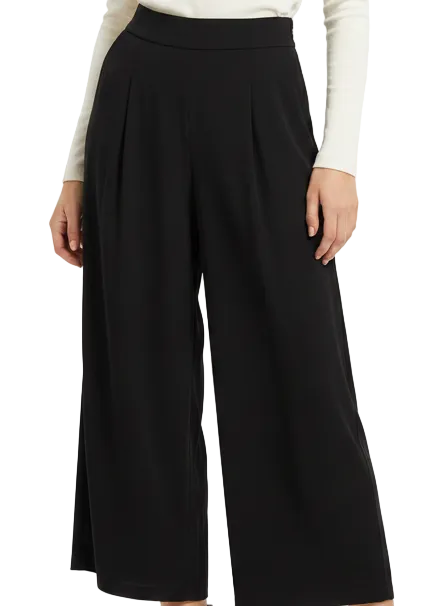 New Two by Two black chiffon wide leg pants, size 10-HIRE