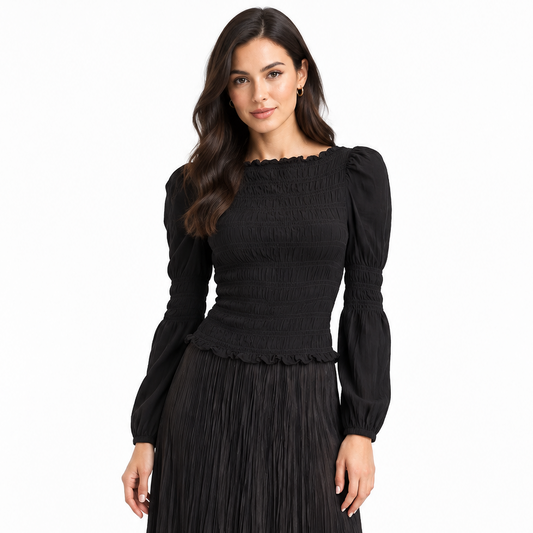 Decjuba black l/s top size 10