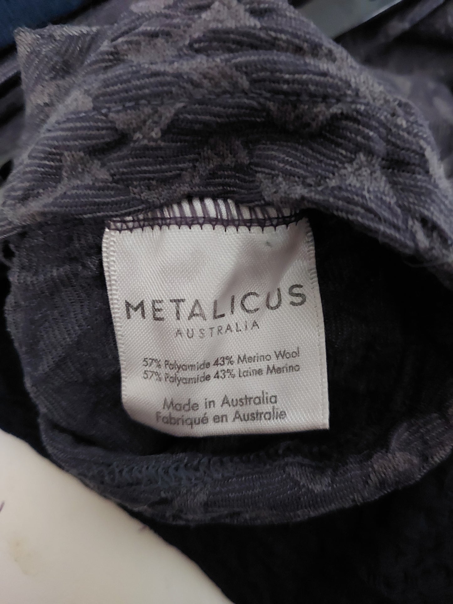 Metalicus grey wool skirt, size 10