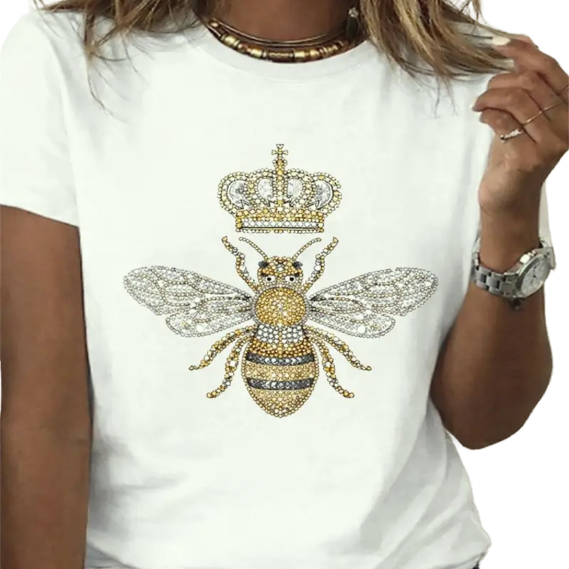 NEW ivory Queen Bee, T shirt, size L/14