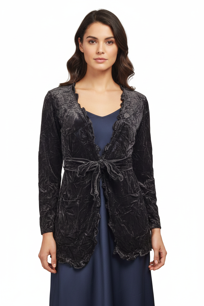 Emma Rose black velvet jacket, size 12