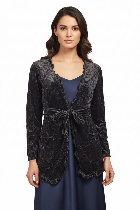 Emma Rose black velvet jacket, size 12