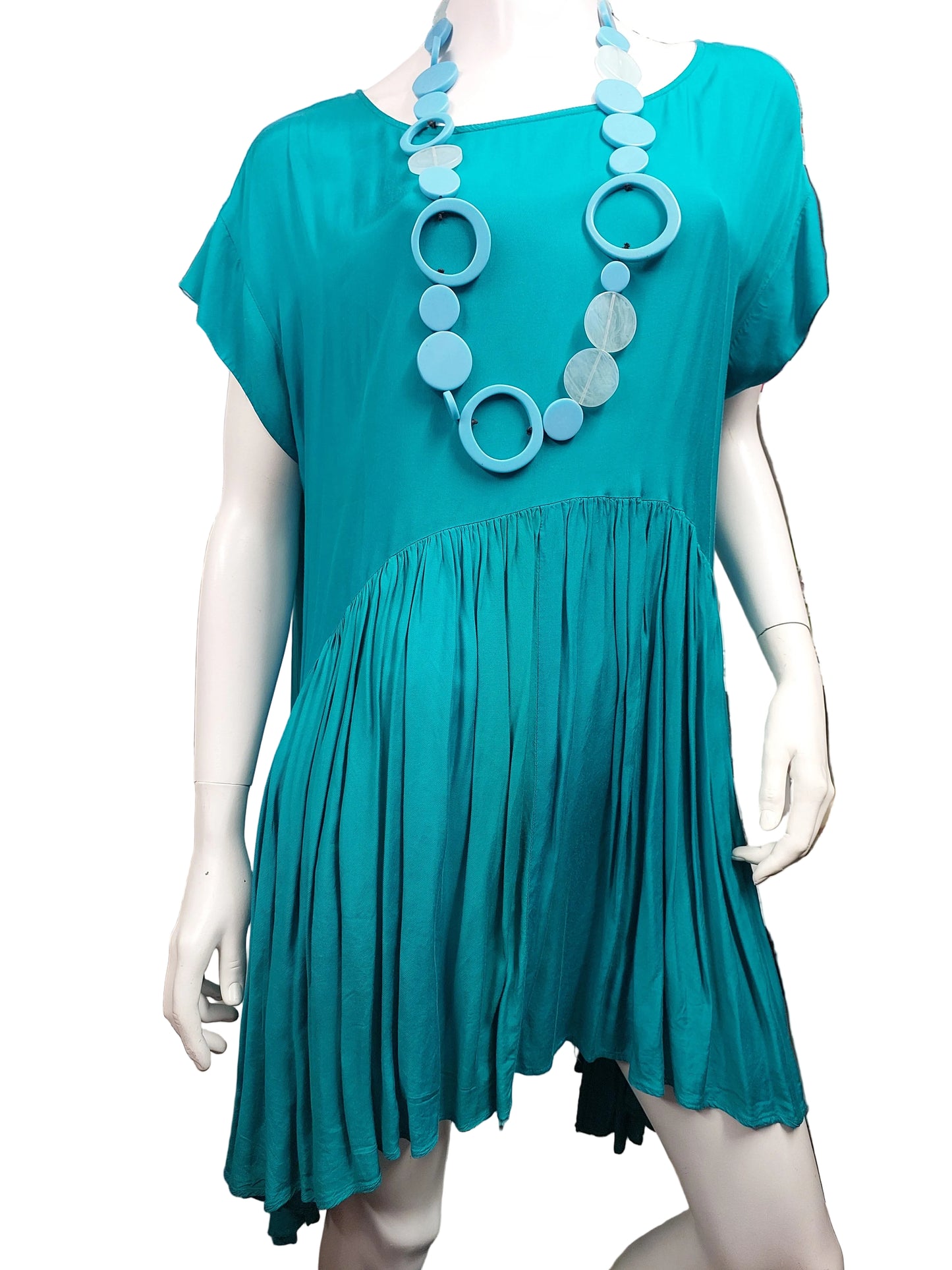 Sale-Moochi teal top/dress, size L 14-16