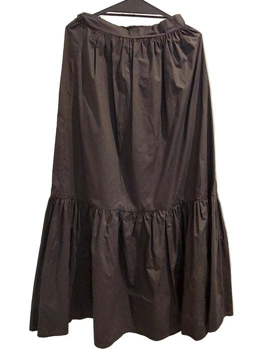 New Glassons black cotton maxi skirt, size 8