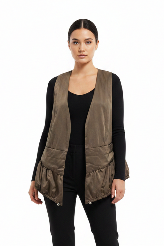 Boo Radley khaki vest, size 12-14