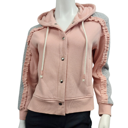 Madly Sweetly by Loobies Story peach jacket, size XS, 8-10