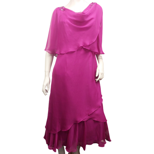 New Cerese chiffon dress, size 14