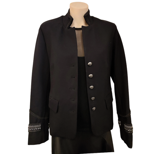 Lania The Label black jacket, size 8