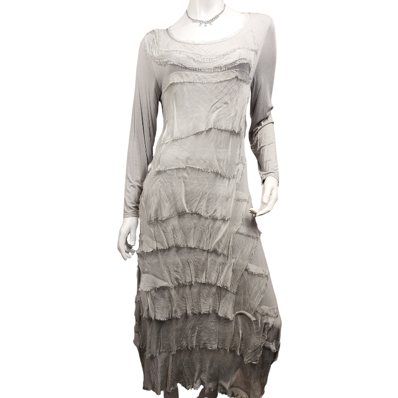 Carla Zampatti silver cropped jacket, size 14