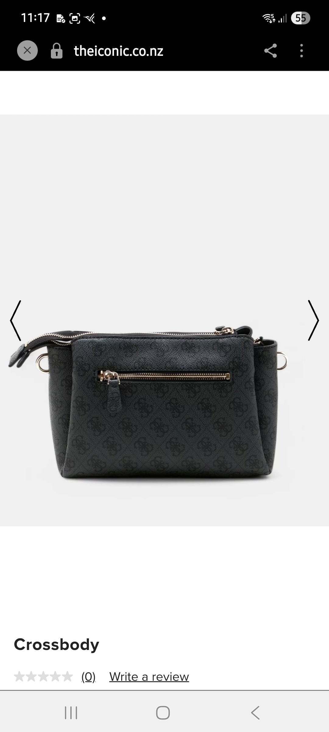 GUESS vegan leather cross body bag