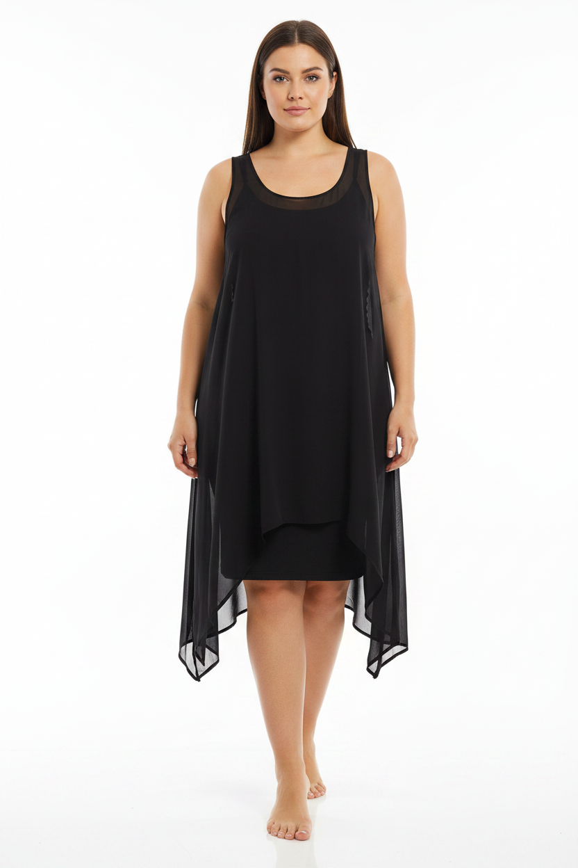 Etal black silk top, size 5/16