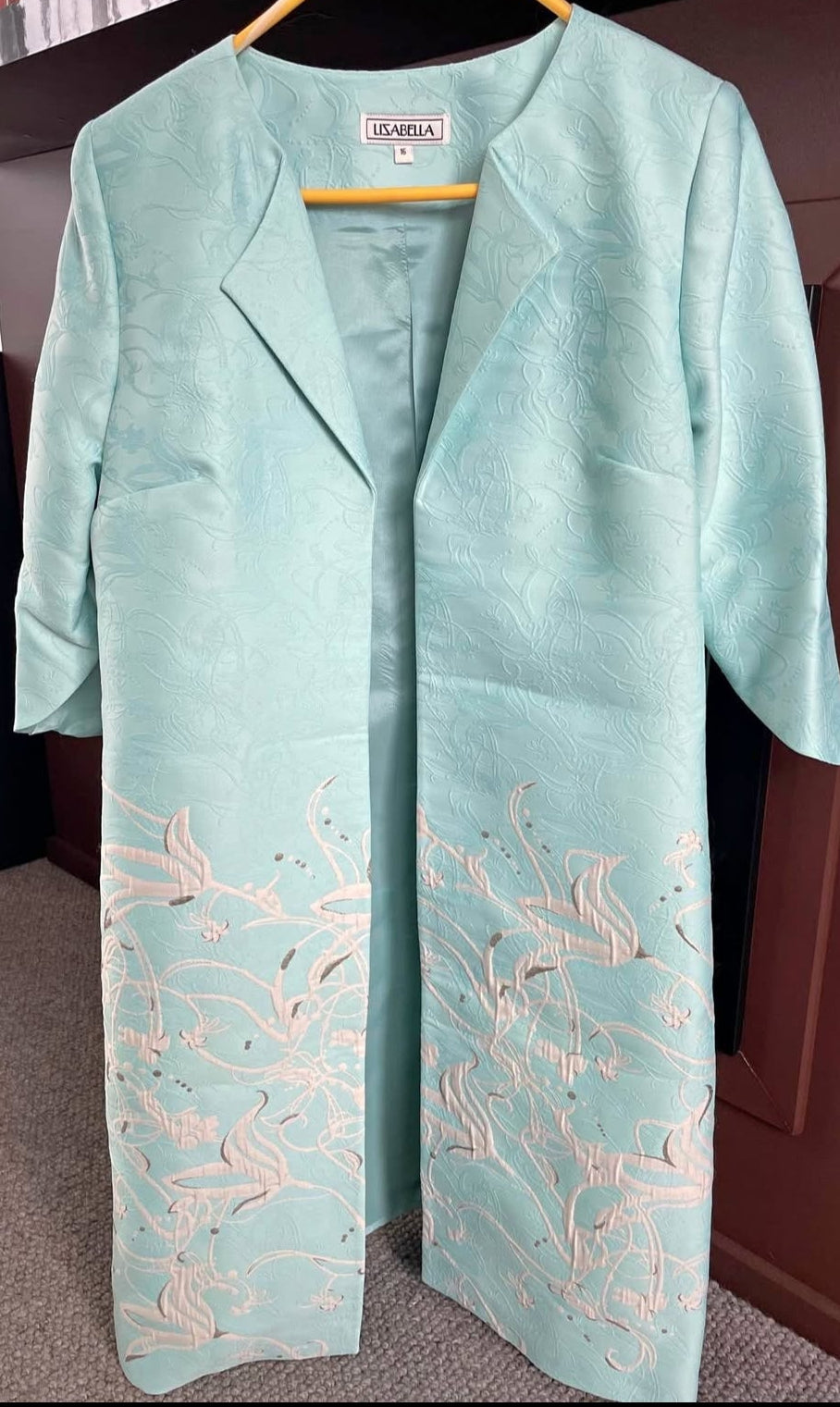 Lisabella longline occasion coat / duster jacket – Size 16