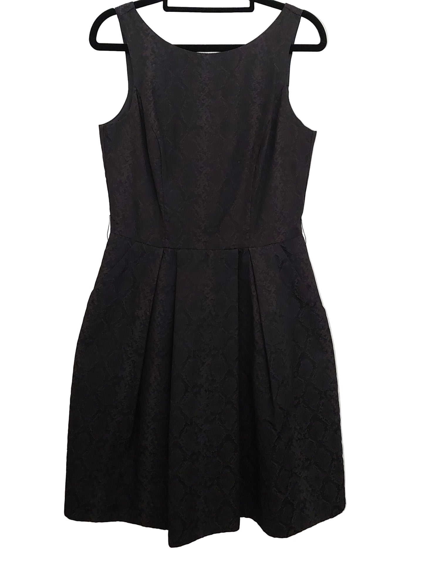 Cue black snakeskin embossed cocktail/boardroom dress, size 8