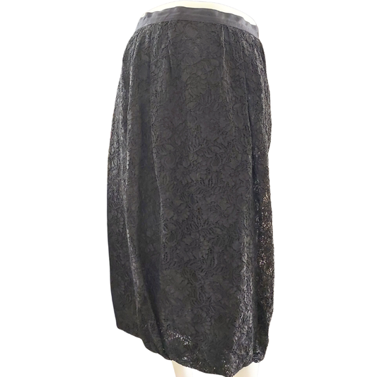 Trelise Cooper black lace skirt, size 8