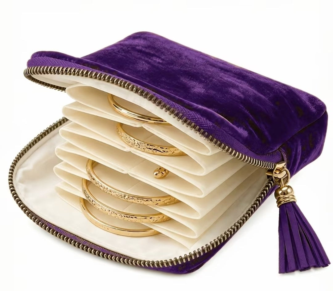 Velvet jewellery Bag, choice of colours