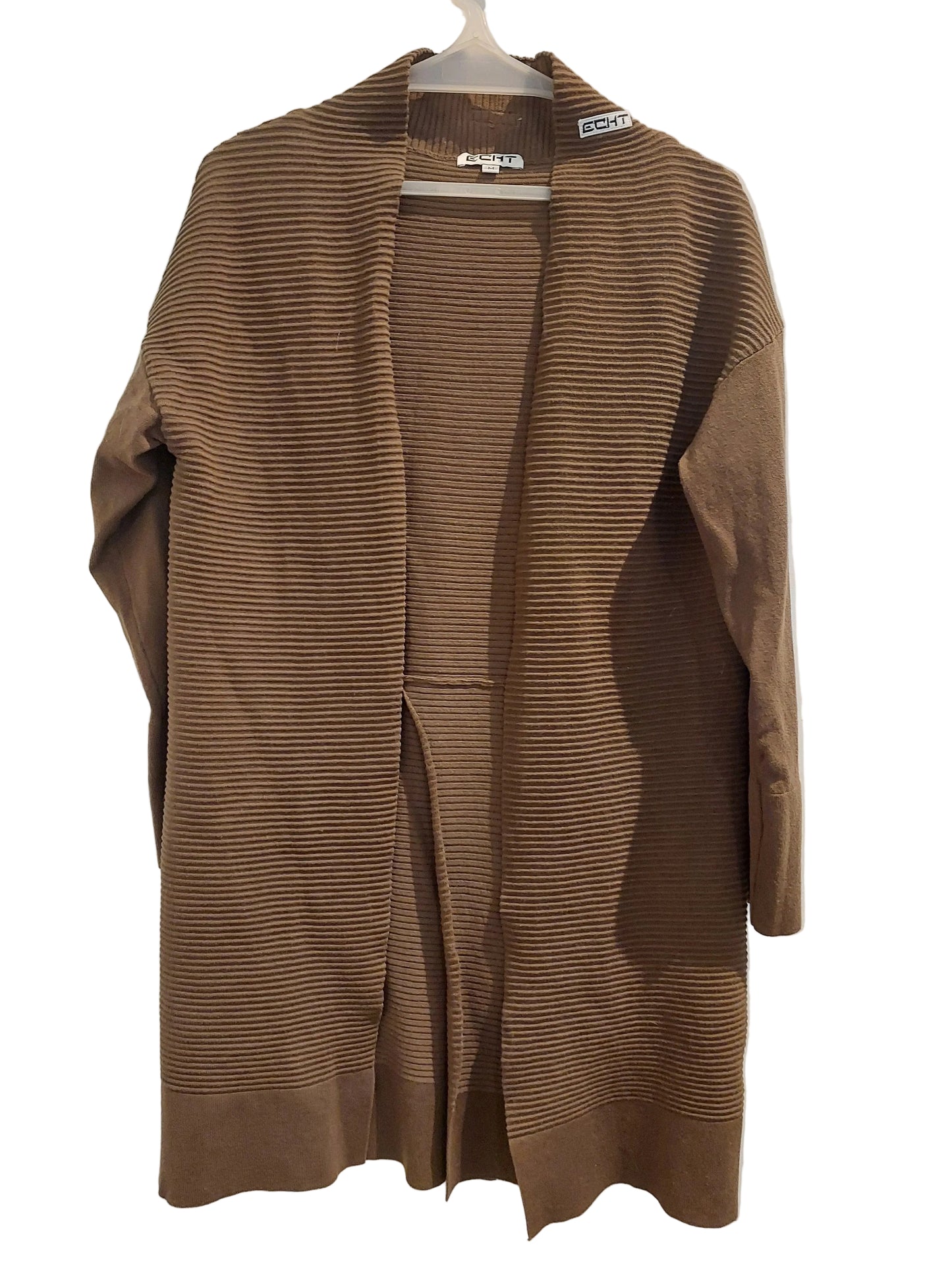 Etch brown ribbed cardigan, size 10