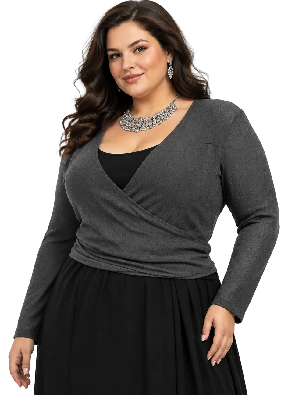Annah S maroon mesh back shrug, size L, 14/16