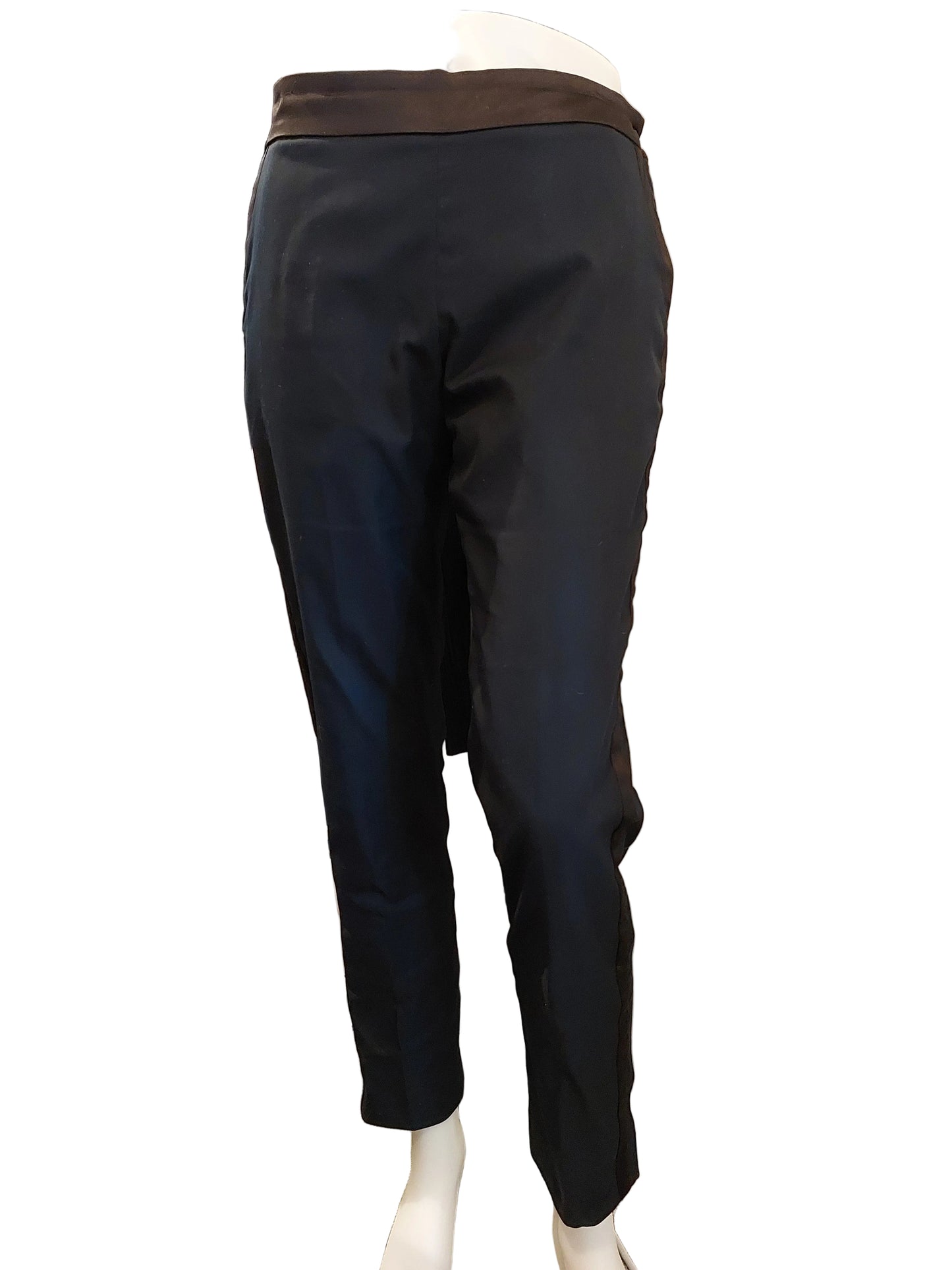 Estee Lauder navy/ black stripes pants, size 10