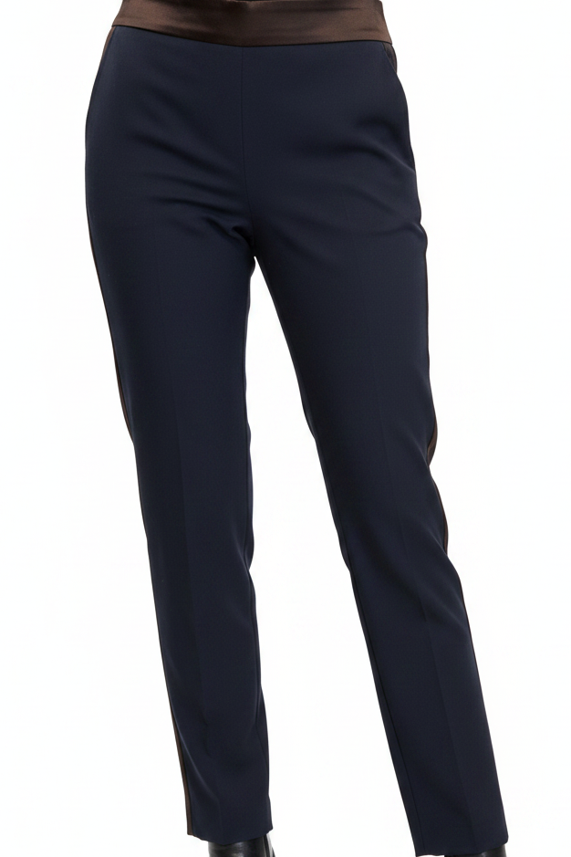 Estee Lauder navy/ black stripes pants, size 10