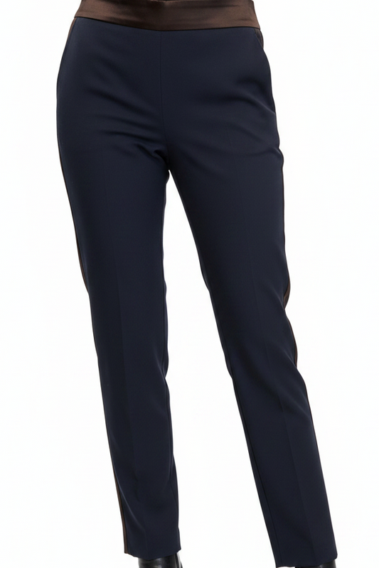 Estee Lauder navy/ black stripes pants, size 10