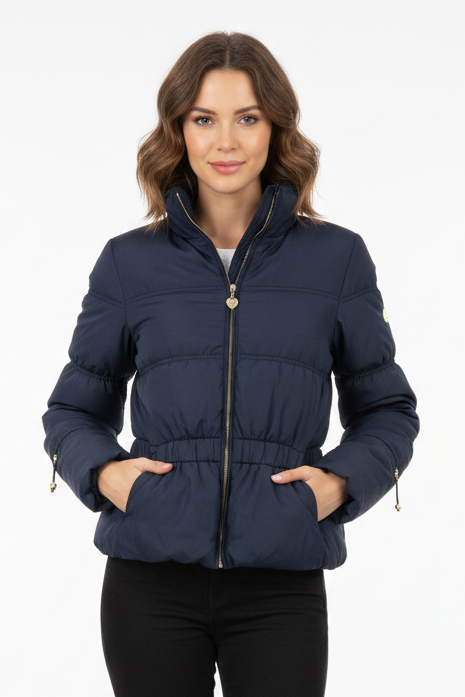 Twisted Heart blue puffer jacket, size 8
