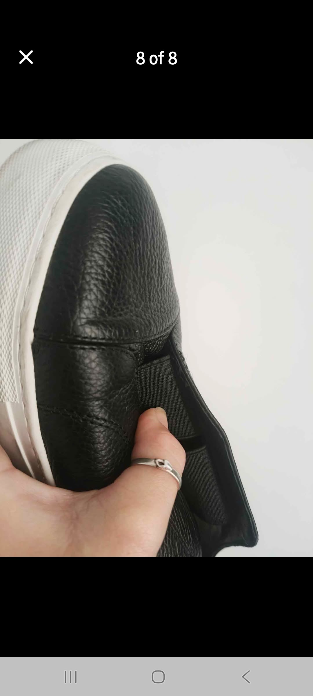 Moochi twice kicks black flats/shoes, size 39/8, retail $289