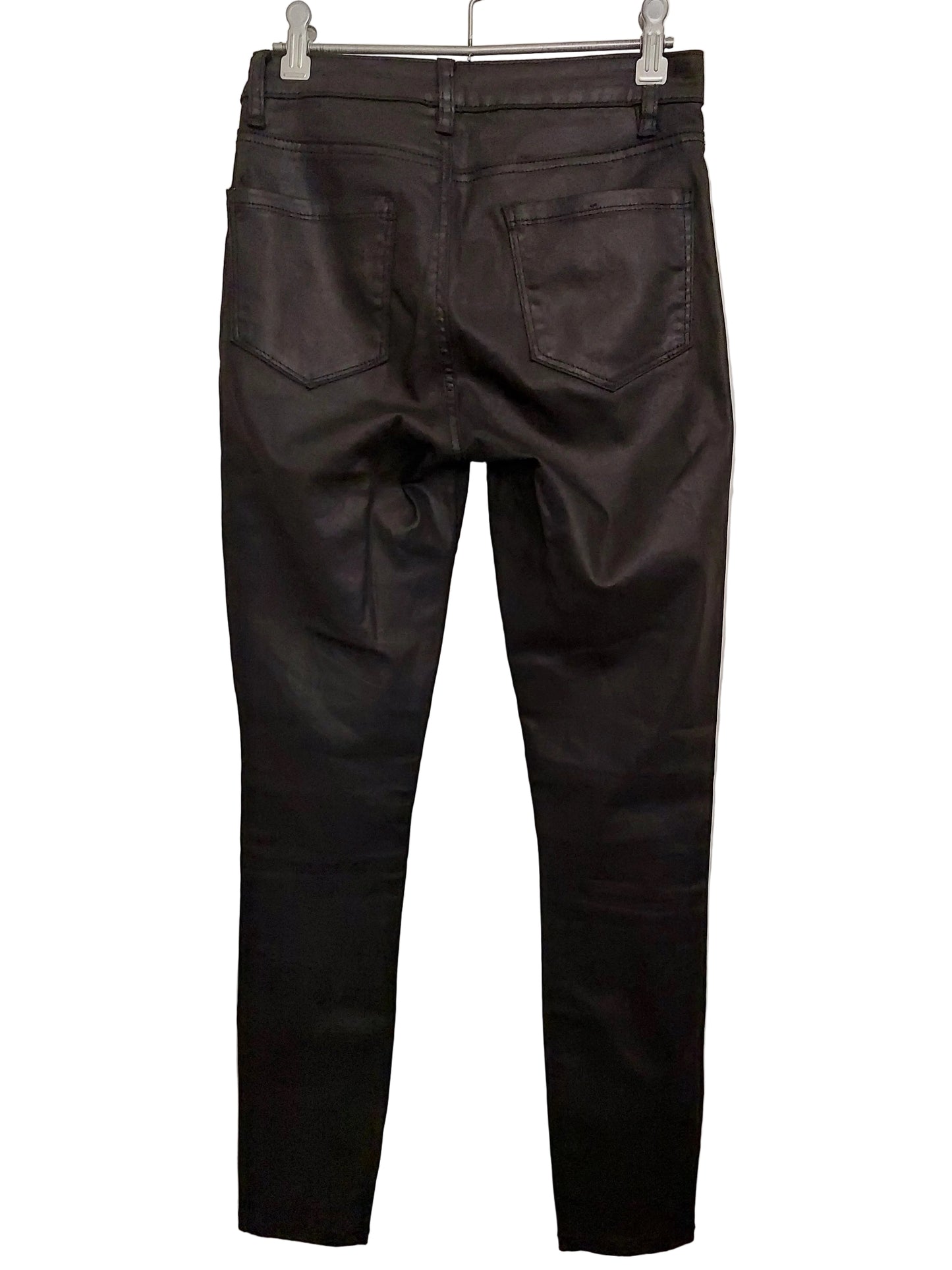 Max coated black skinny jeans, size 6