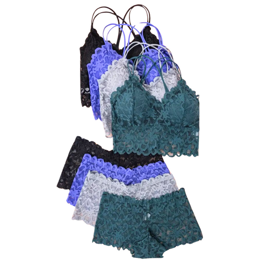 New lace bralette & pants, size 8-14