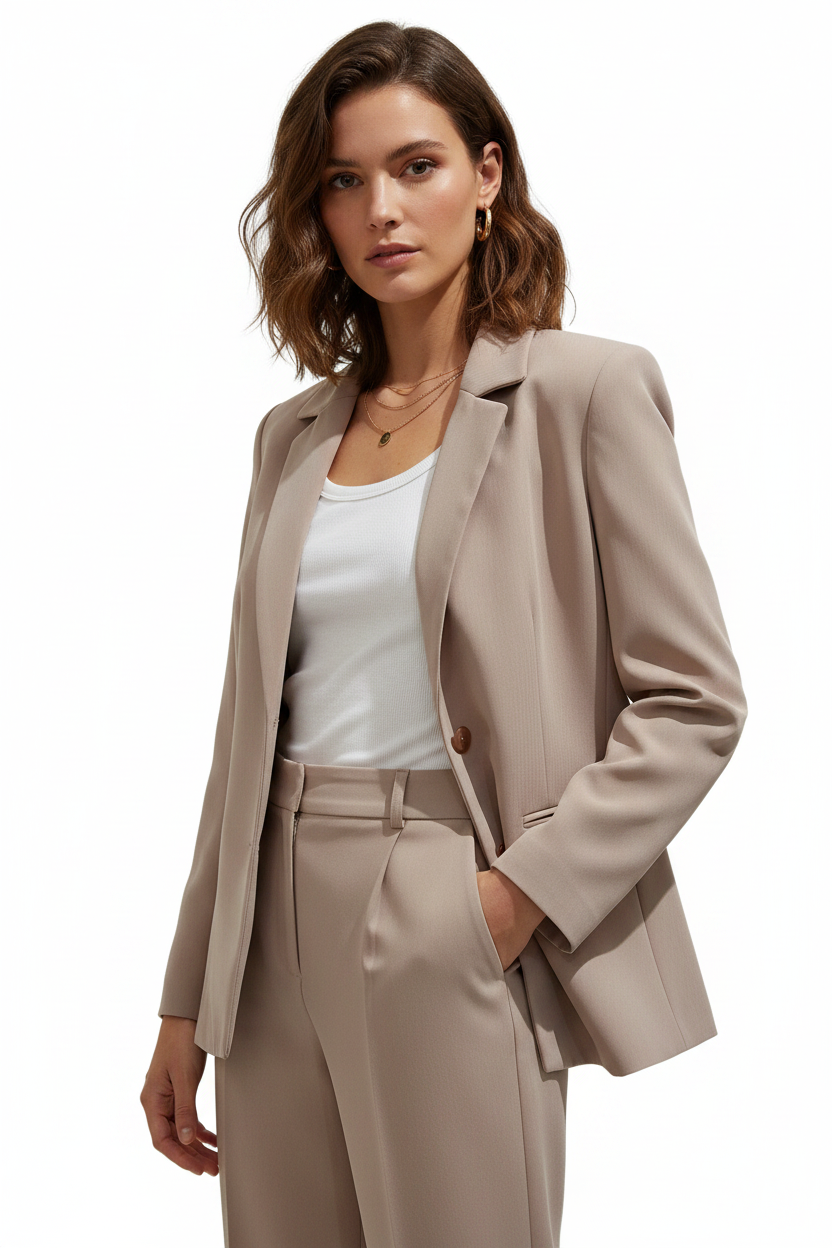 Beige blazer/jacket, size 10