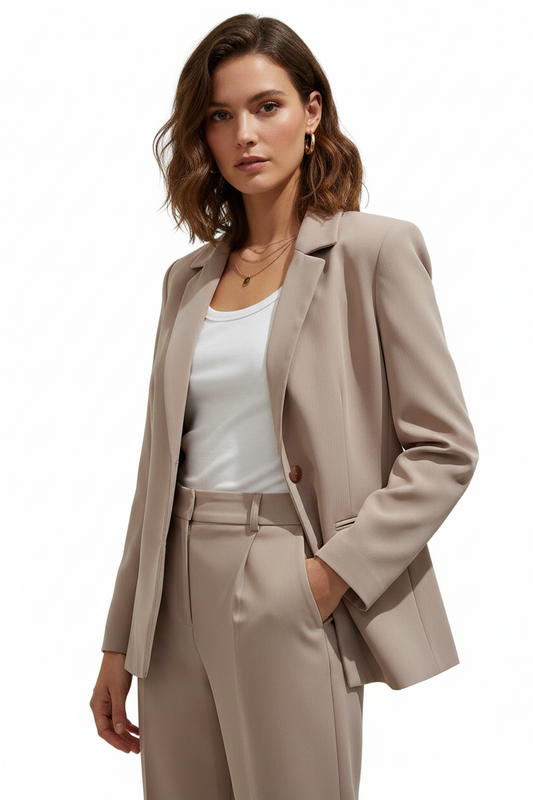 Beige blazer/jacket, size 10