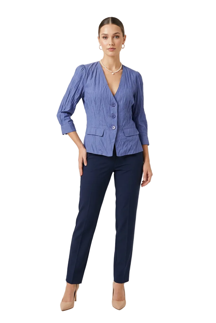 Annah S pink, purple heart formal jacket, size 8
