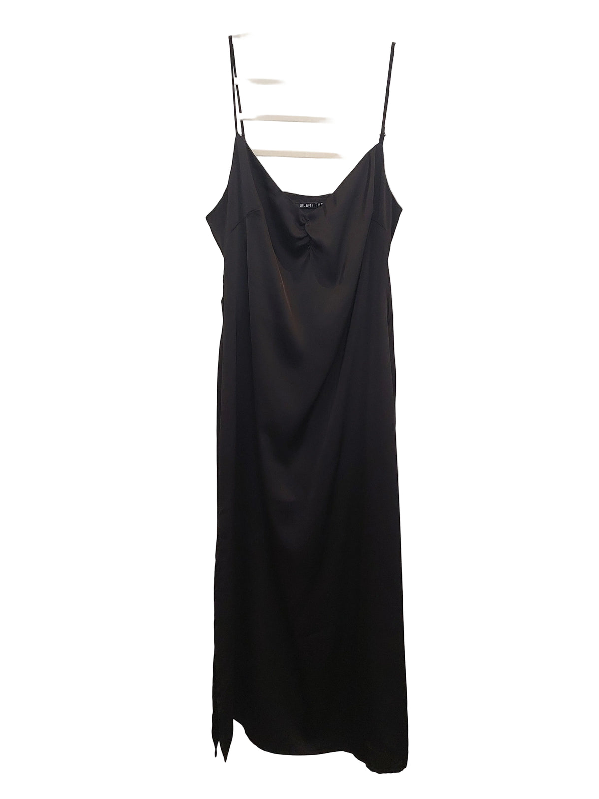 Silent Theory black silky slip dress, size 16