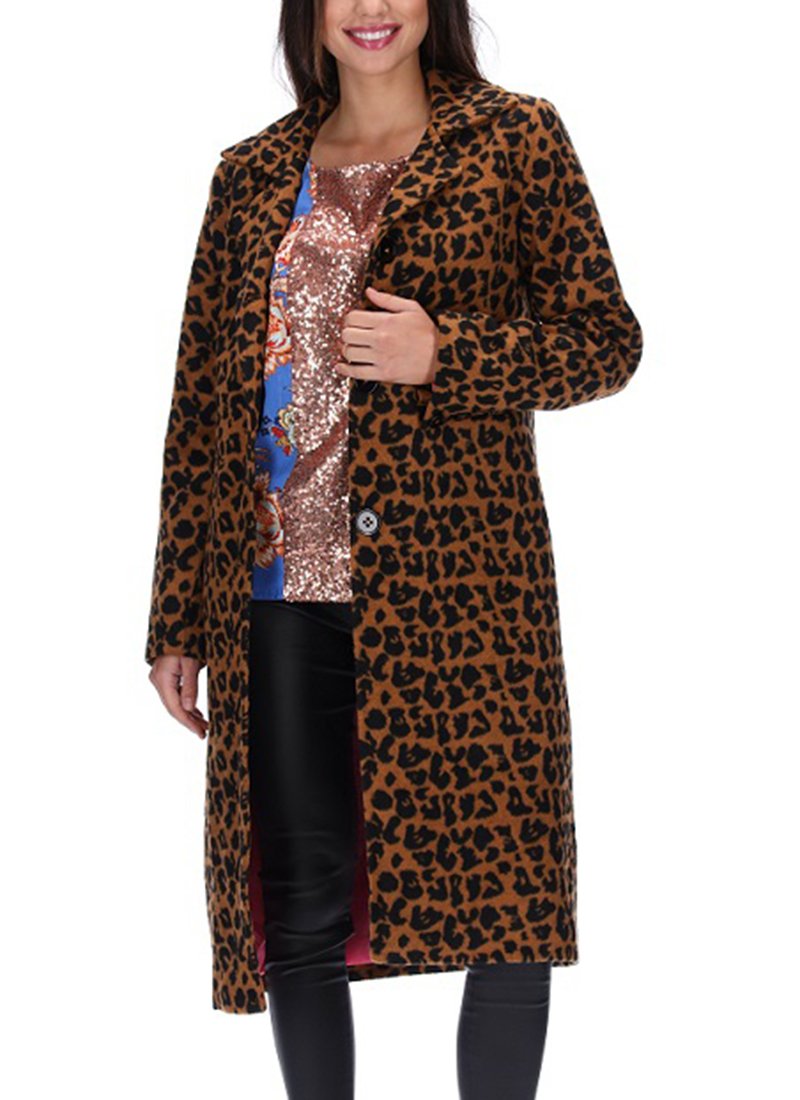 Augustine animal print coat, size XL/18