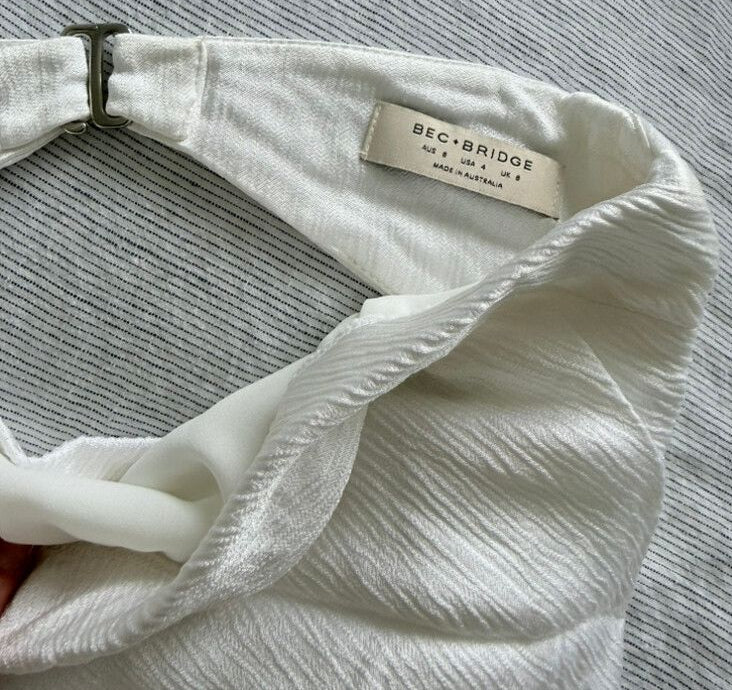 Bec + Bridge ivory Moon Dance Strapless dress, size 8