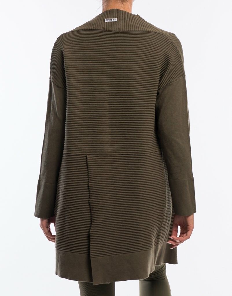 Etch brown ribbed cardigan, size 10