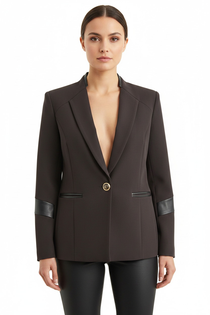 Verge black blazer jacket, size 10