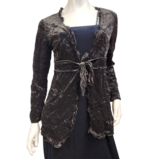 Emma Rose black velvet jacket, size 12