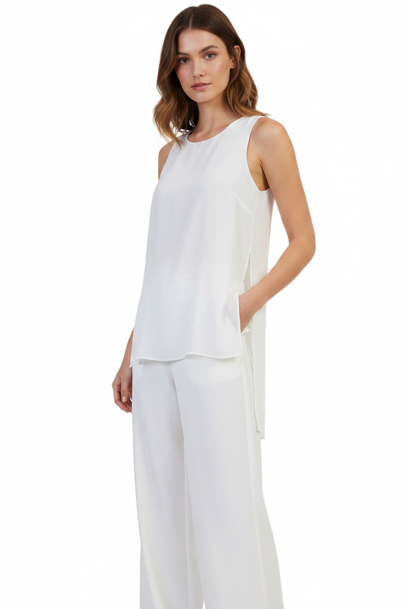 Stella ivory chiffon top size 10