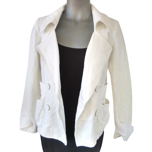 Veronica Maine white jacket, size 10