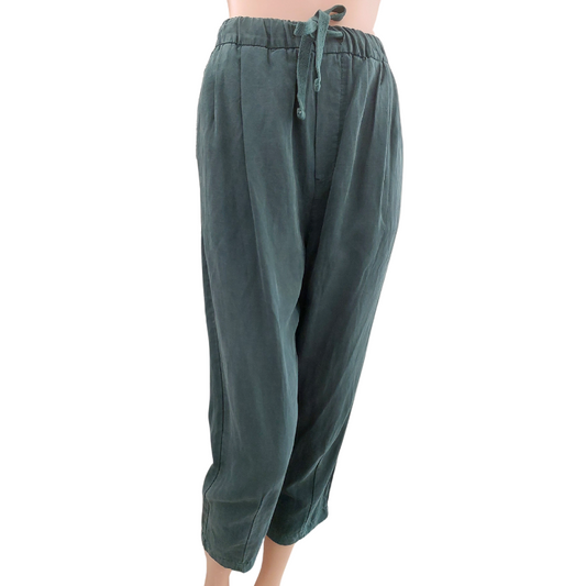 Zara green 7/8 pants, S, size 10