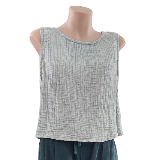 Ghanda green cotton top, size 10