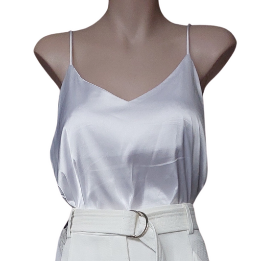 NEW white silky camisole, size 12 in stock, preorder other colours & sizes